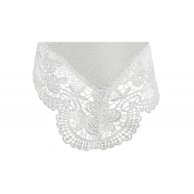 Apvalus staltiesė su rožiniais rožių nėriniais | Stalas | Internetinė parduotuvė