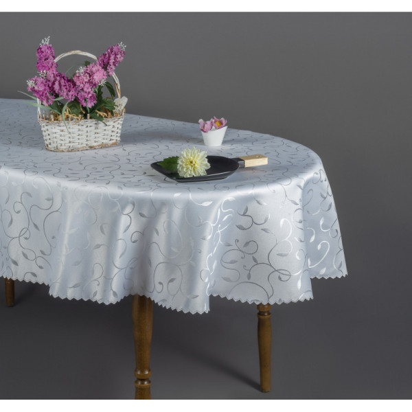 Obrus Plamoodporny Listki Okrągły Fi