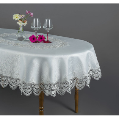 Staltiesė "Koło Fi" su prancūzišku nėriniu gipiūra