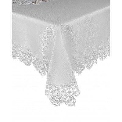 Obrus Koło Fi Francuska Koronka Gipiura