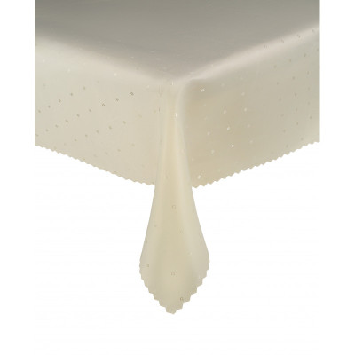 Ovalus atsparus dėmių staltiesė su rombais